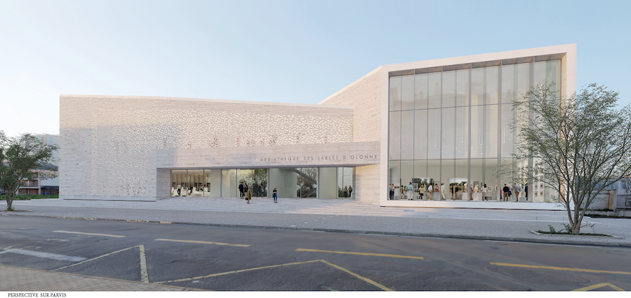 Sables d&rsquo;Olonne – Les images de la future médiathèque dévoilées